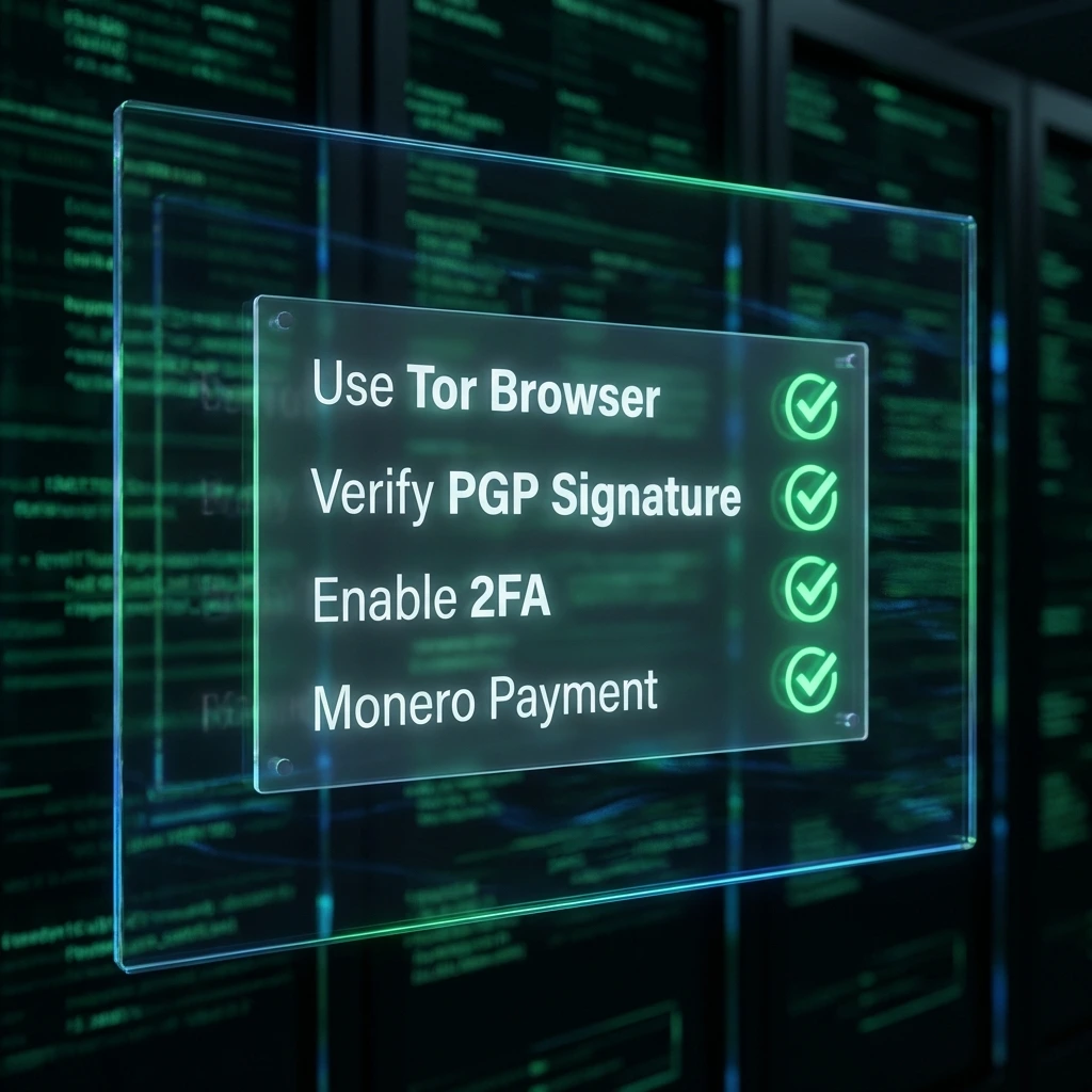 TorZon access security checklist - OPSEC best practices for darknet market access